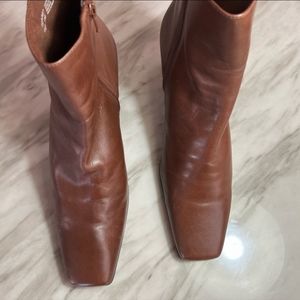 Naturalizer Square Toe Leather Bootie